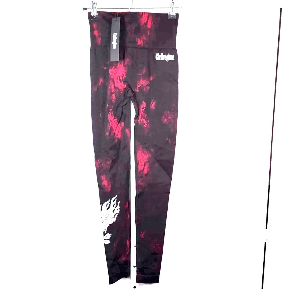 Civil Regime Mustafar Wash Kelly Seamless Scrunch Leggings‎ Size XS